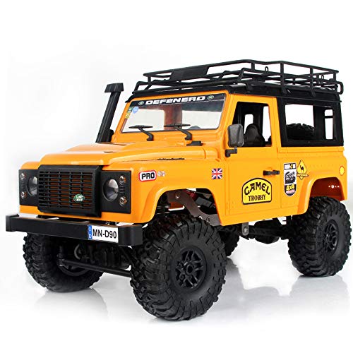 Goolsky- MN-D90K 1/12 RC Crawler Defender Racing Truck Off-Road Car para Niños Adultos DIY Play Kit Sin Receptor Controlador ESC Batería