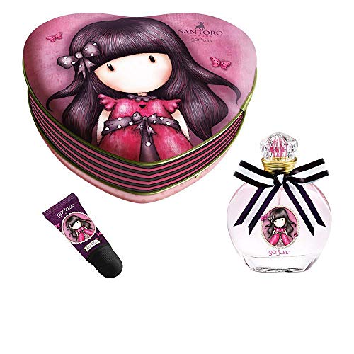 Gorjuss - Gorjuss - Set colonia de 50 ml y brillo labial frutal en estuche de metal, 15 cm (Lorenay LN-3011), Unica (Lorenay 3011) Gorjuss - Gorjuss - Set colonia de 50 ml y brillo labial frutal en estuche de metal, 15 cm (Lorenay LN-3011), Unica (Lorenay 3011)