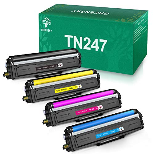 GREENSKY Cartucho de Tóner Compatible Repuesto para Brother TN247 TN243 para HL-L3210CW HL-L3230CDW HL-L3270CDW MFC-L3710CW MFC-L3730CDN MFC-L3750CDW MFC-L3770CDW DCP-L3510CDW DCP-L3550CDW(4 Paquete) GREENSKY Cartucho de Tóner Compatible Repuesto para Brother TN247 TN243 para HL-L3210CW HL-L3230CDW HL-L3270CDW MFC-L3710CW MFC-L3730CDN MFC-L3750CDW MFC-L3770CDW DCP-L3510CDW DCP-L3550CDW(4 Paquete)