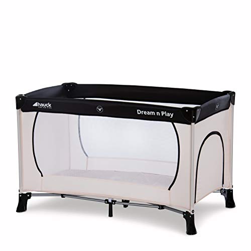 Hauck Dream'n Play Plus - Cuna de viaje 3 piezas, 120 x 60 cm, de 0 meses hasta 15 kg, con colchon, bolsa de transporte, apertura lateral, plegable, ligera y estable, beige Hauck Dream'n Play Plus - Cuna de viaje 3 piezas, 120 x 60 cm, de 0 meses hasta 15 kg, con colchon, bolsa de transporte, apertura lateral, plegable, ligera y estable, beige