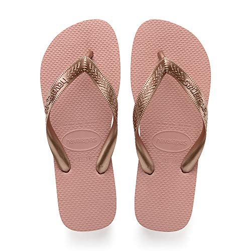 Havaianas Top Tiras, Chanclas para Mujer, Dorado (Rose Nude), 39/40 EU