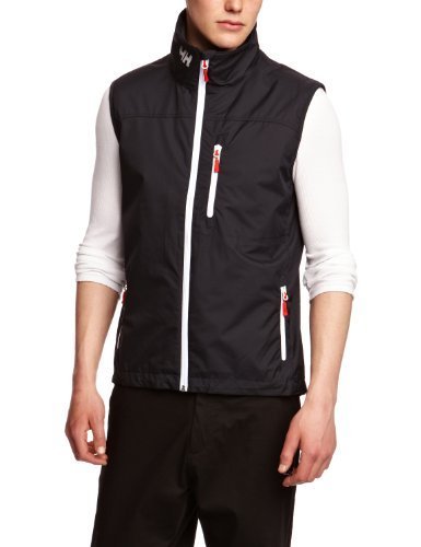 Helly Hansen Crew Vest Chaleco forro polar interior para hombres, impermeable y diseñado para cualquier actividad casual o deportiva, Azul (Marino), L