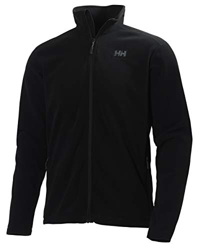 Helly Hansen Daybreaker Fleece Jacket Chaqueta con forro polar para hombres, con tecnología Polartec y diseñada para cualquier actividad casual o deportiva, Negro, M