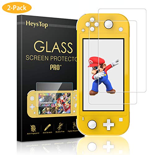 HEYSTOP Protector de Pantalla para Nintendo Switch Lite, HD Film Cristal Vidrio Templado Protector de Pantalla para Nintendo Switch Lite (2 Piezas)