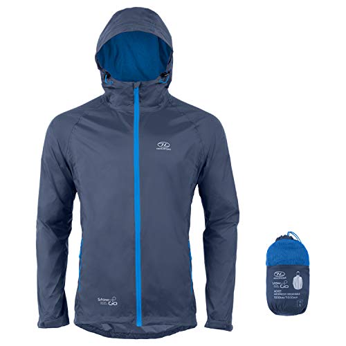 HIGHLANDER Stow and Go Chaqueta, Hombre, Azul Marino, XS HIGHLANDER Stow and Go Chaqueta, Hombre, Azul Marino, XS