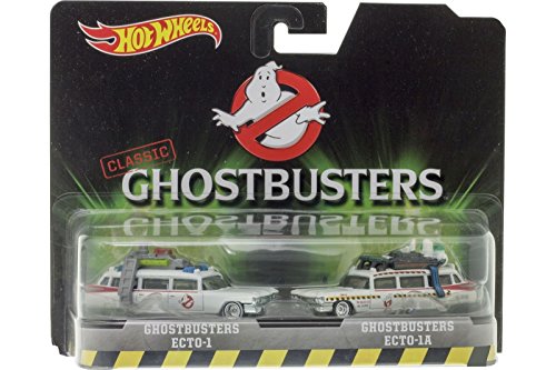 Hot Wheels - Pack de 2 Coches de Juguete, Tema Ghostbusters (DVG08)