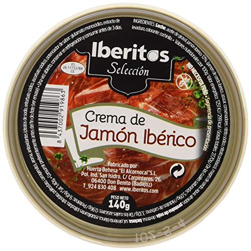 Iberitos Crema de Jamón Ibérico - Paquete de 10 x 140 gr - Total: 1400 gr