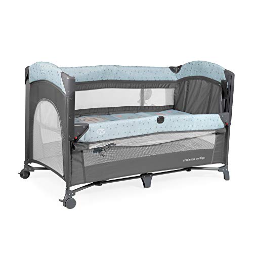 Innovaciones MS - Cuna de Viaje + Colecho 630403 - Dos alturas, Cambiador y Mosquitera - Azul/Gris Innovaciones MS - Cuna de Viaje + Colecho 630403 - Dos alturas, Cambiador y Mosquitera - Azul/Gris