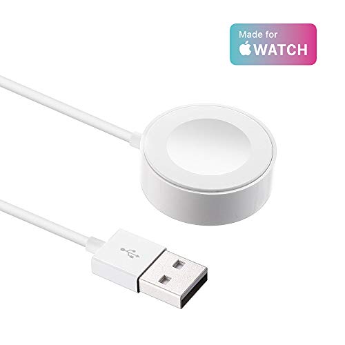 IQIYI Cargador para Apple Watch [Certificado por Apple] 1M Cargador Magnética para iWatch Cargador Magnética para Apple Watch 38mm,40mm,42mm,44mm/Apple Watch Series 1/2/3/4
