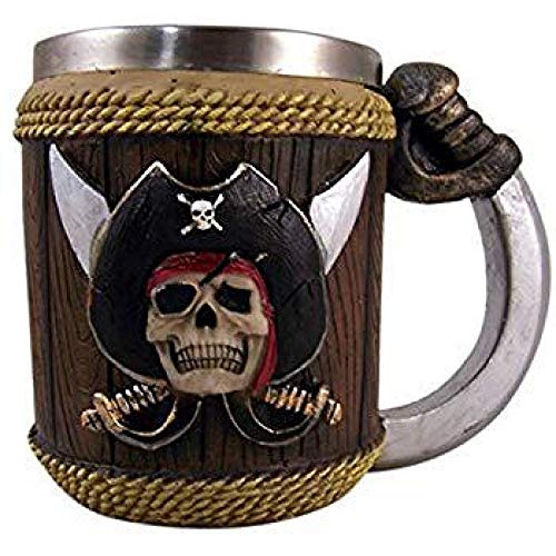 Jarra de cerveza Pirate King Water Cup Colección de regalos personalizados Pirate Skull Cup