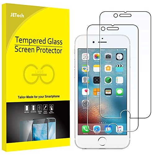 JETech 0803- Protector de Pantalla para iPhone 6s, iPhone 6 4,7, Vidrio Templado, 2 Unidades JETech 0803- Protector de Pantalla para iPhone 6s, iPhone 6 4,7, Vidrio Templado, 2 Unidades