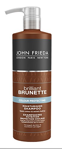 John Frieda Brilliant Champú Morena y Protección Nutrición color castaño 500 ml