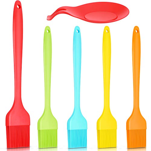 Juego de 5 Pinceles de Silicona para Rociar Pincel de Repostería Resistente al Calor Cepillo de Aceite de Salsa de Mantequilla y Resto de Cuchara de Silicona para Barbacoa Hornear Cocina Cocina Postre Juego de 5 Pinceles de Silicona para Rociar Pincel de Repostería Resistente al Calor Cepillo de Aceite de Salsa de Mantequilla y Resto de Cuchara de Silicona para Barbacoa Hornear Cocina Cocina Postre