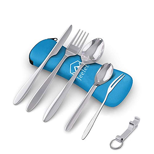 Juego de Cubiertos Acero Inoxidable para Trabajo Camping Acampada Set de Cubiertos para Llevar Juego de Cubiertos Acero Inoxidable para Trabajo Camping Acampada Set de Cubiertos para Llevar