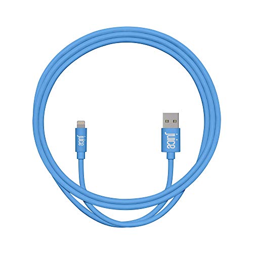 Juice Apple iPhone 11, Pro, iPhone X, Xr, iPhone 8, 7, 6, SE, iPad Lightning Charge and Sync Cable, 1M, Aqua