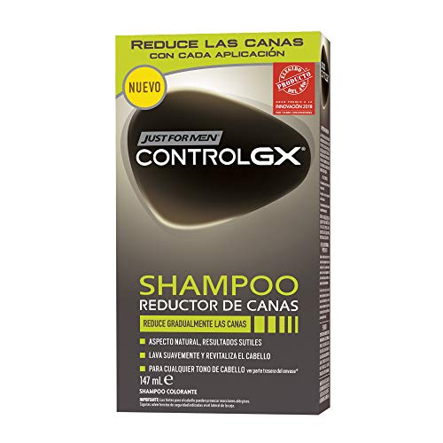 Just For Men Control GX - Champú Reductor de Canas, Tinte para las canas del pelo para hombres - 147 ml Just For Men Control GX - Champú Reductor de Canas, Tinte para las canas del pelo para hombres - 147 ml