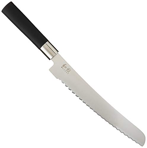 Kai Wasabi Black Bread Knife Cuchillos de Pan, Centimeters