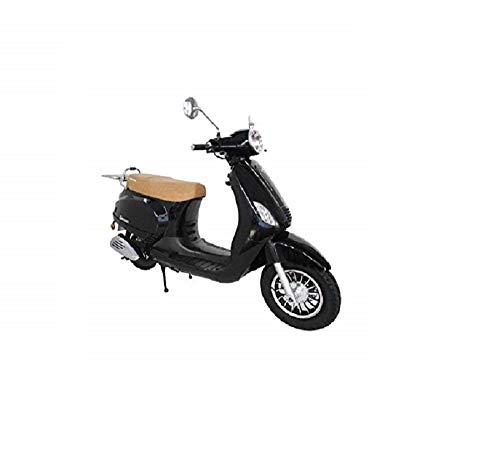 KEN ROD Moto Scooter 125 CC | Moto Gasolina Adultos | Ciclomotor Gasolina | Moto Gasolina 4 Tiempos | Scooter Gasolina | Incluye Matriculación (negro)