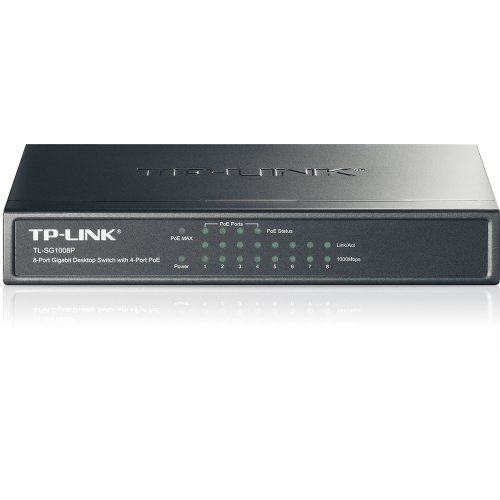 kenable TL SG1008P gigabit 8 Puerto Autoedición Interruptor con 4 Puerto PoE Built En