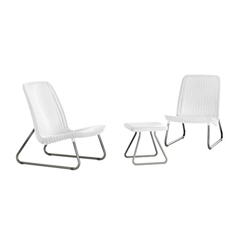 Keter - Conjunto de terraza o balcón Río, Color blanco Keter - Conjunto de terraza o balcón Río, Color blanco