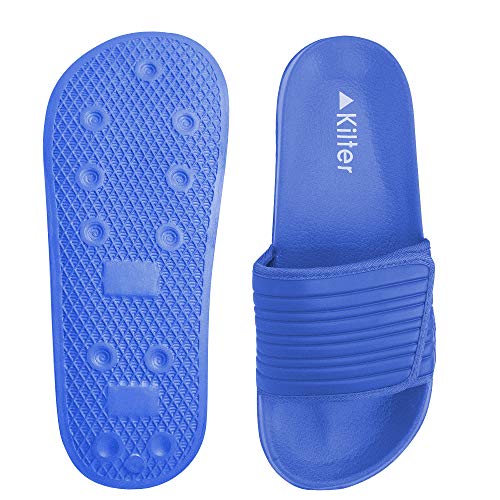 Kilter Nova Slider Zapatos de Playa y Piscina para Hombre, Color Azul, Talla 45 EU