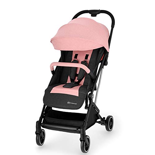 Kinderkraft Silla de Paseo Bebé INDY, Plegable, Impermeable, Hasta 15 kg, Rosa