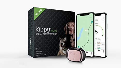 Kippy - Kippy EVO - El Nuevo Collar GPS para Perros y Gatos - Seguimiento de Actividad, 38 gr, Waterproof, Bateria 10 dias, Pink Petal