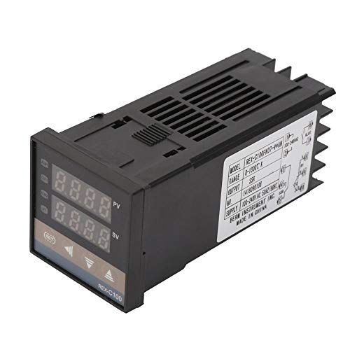 Kit de controlador de temperatura, 0-1300 ℃ AC 110V-240V Alarma LED digital PID Controlador de temperatura + max.25A SSR + K termopar