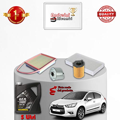 Kit de filtros y aceite Citroen DS4 1.6 e-hdi KW CV 2011 – >