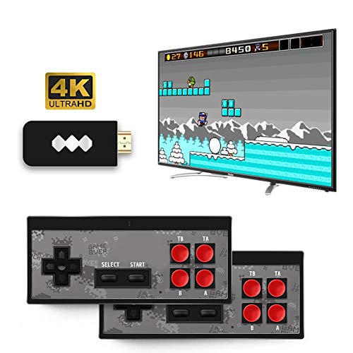 Kitabetty Consola de Juegos Retro, Consola portátil de Videojuegos HDMI Y2 HD Consola de Juegos de TV inalámbrica, Videojuegos Plug and Play, Juegos clásicos incorporados 568 Kitabetty Consola de Juegos Retro, Consola portátil de Videojuegos HDMI Y2 HD Consola de Juegos de TV inalámbrica, Videojuegos Plug and Play, Juegos clásicos incorporados 568
