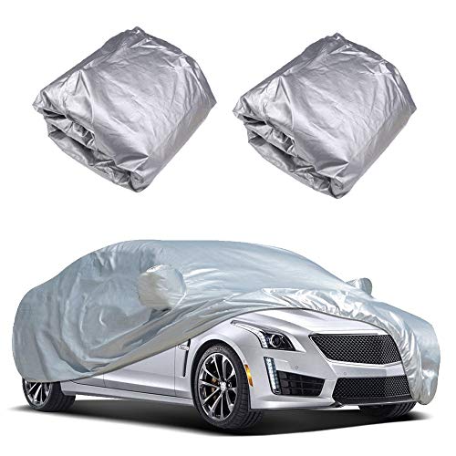 KKmoon Funda para Coche, Funda Exterior del Coche, Cubierta del Coche, Antipolvo, Anti-UV, Resistente a Aranazos y Nieve(4.7 x 1.8 x 1.5M)