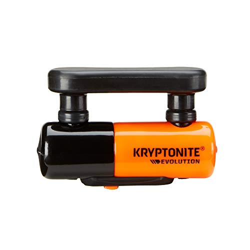 Kryptonite (003212 ANTIRROBO Disco Evolution Compact + Reminder Candado, Calidad, Unisex, Naranja