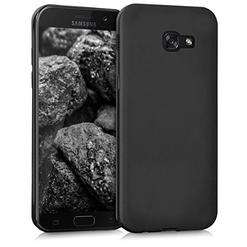 kwmobile Funda Compatible con Samsung Galaxy A5 (2017) - Carcasa de TPU Silicona - Protector Trasero en Negro Mate