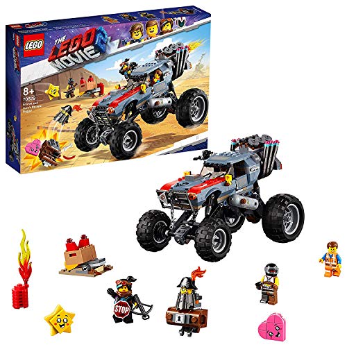 LEGO La LEGO Película 2 - Buggy de Huida de Emmet y Lucy, coche todoterreno de juguete divertido de construcción con figura de Barbagris (70829)