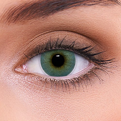 Lentes de contacto azules naturales 'Atlantis Blue' de alta cobertura + contenedor de LENZOTICA I 1 par (2 piezas) I DIA 14.00 I sin aumento I 0,00 dioptrías Lentes de contacto azules naturales 'Atlantis Blue' de alta cobertura + contenedor de LENZOTICA I 1 par (2 piezas) I DIA 14.00 I sin aumento I 0,00 dioptrías