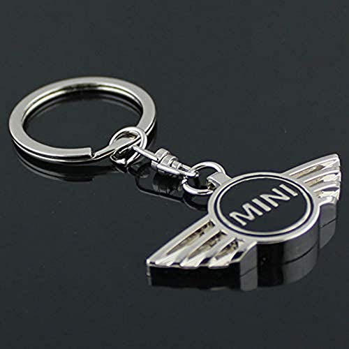 Llavero (metal), diseño con logotipo de Mini Cooper, color negro Llavero (metal), diseño con logotipo de Mini Cooper, color negro