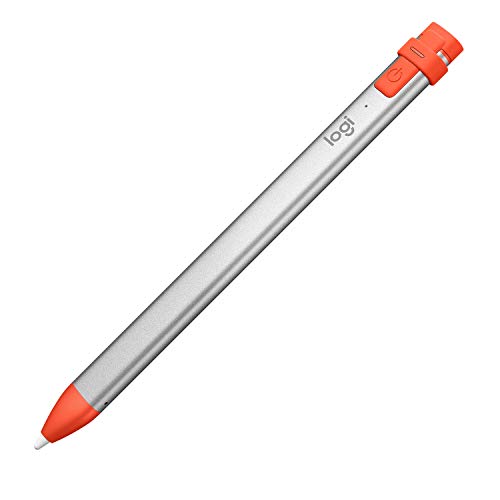 Logitech Crayon Lápiz Digital para Todos los iPad 2019 o posteriores, iPad, iPad Pro, iPad Mini, iPad Air with iOS 12.2 o posterior, Naranja