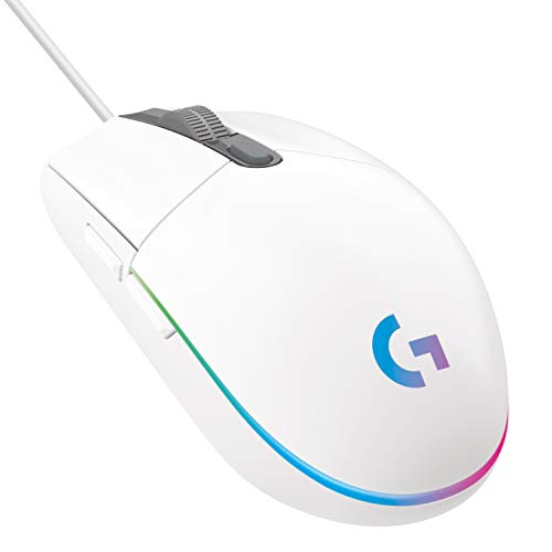 Logitech G203 LIGHTSYNC Ratón con iluminación RGB personalizable para gaming, 6 botones programables, sensor para gaming, seguimiento de hasta
8.000 dpi, peso ligero,G203 2ª Gen.,Blanco