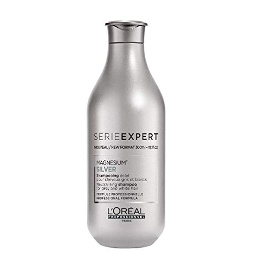 L'Oréal Professionnel - Champú experto Silver Series para cabello gris y blanco, 300 ml L'Oréal Professionnel - Champú experto Silver Series para cabello gris y blanco, 300 ml
