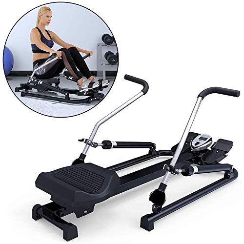 LQRYJDZ Movimiento Total de Remo Remo, Circuito de Fitness magnética máquina de Remo de Cardio y Pesas Ejercicio