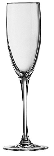 Luminarc Copa de Flauta para vinos espumosos, Acero Inoxidable, 6 Copas, 17 cl