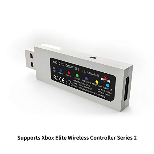 MAGIC-NS Wireless & Wired Controller Adapter Compatible con NeoGeo Mini para NINTENDO SWITCH & PC