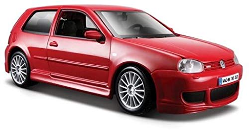 Maisto 31290 - Coche de juguete (escala 1:24), diseño de VW Golf R32, color rojo