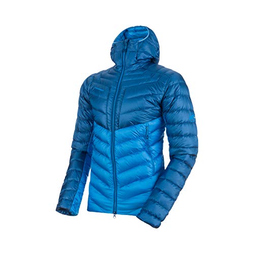 Mammut Broad Peak In Hooded Chaqueta de Montañismo y Escalada, Hombre, Azul (Imperial) / Azul (Ultramarine), S Mammut Broad Peak In Hooded Chaqueta de Montañismo y Escalada, Hombre, Azul (Imperial) / Azul (Ultramarine), S