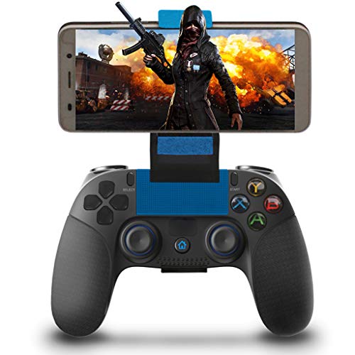Mando para Android Inalámbrico, Maegoo Mobile Juegos Mando Inalámbrico Bluetooth Gamepad Joystick Controlador con Soporte Retráctil Compatible para Android Teléfono Tableta