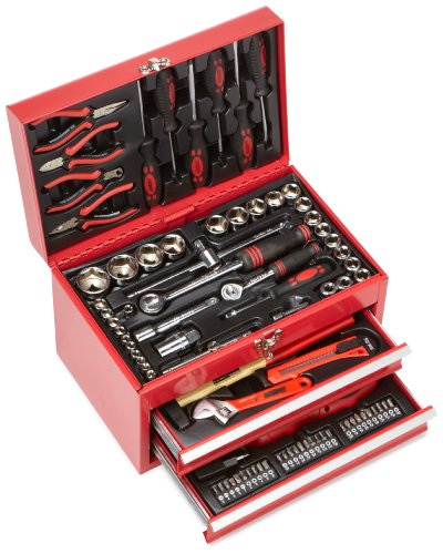 Mannesmann M29066 - Caja de herramientas equipada con 155 piezas Mannesmann M29066 - Caja de herramientas equipada con 155 piezas