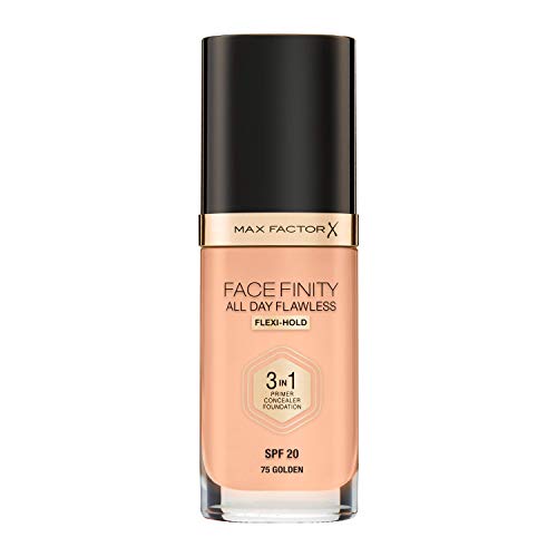 Max Factor FaceFinity 3 en 1 All Day Flawless Base de Maquillaje Tono 075 Golden - 119 gr