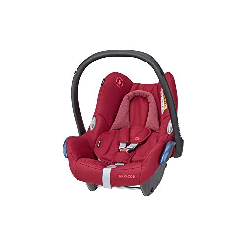 Maxi-Cosi CabrioFix Silla coche bebé, silla de auto infantil reclinable y de alta seguridad, portabebé 0 - 12 meses, 0 - 13 kg, color essential red