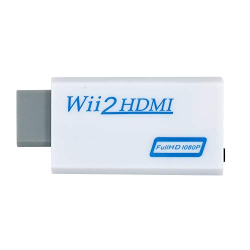 Mcbazel Wii a HDMI Converter, convertidor de Adaptador de Video Full HD 1080P con Audio de 3.5mm