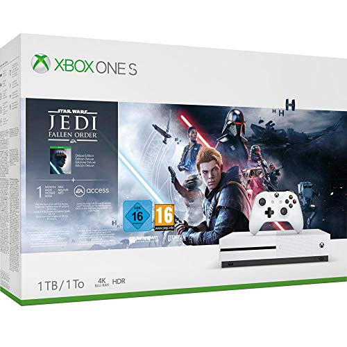 Microsoft - Consola 1 TB, Mando Inalámbrico + Star Wars Jedi: Fallen Order (Xbox One S) Microsoft - Consola 1 TB, Mando Inalámbrico + Star Wars Jedi: Fallen Order (Xbox One S)